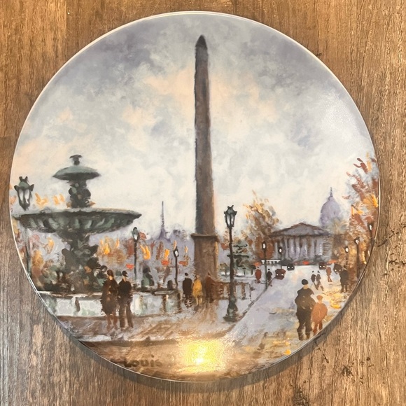 Louis Dali LA PLACE DE LA CONCORDE Collector Plate - Picture 4 of 5